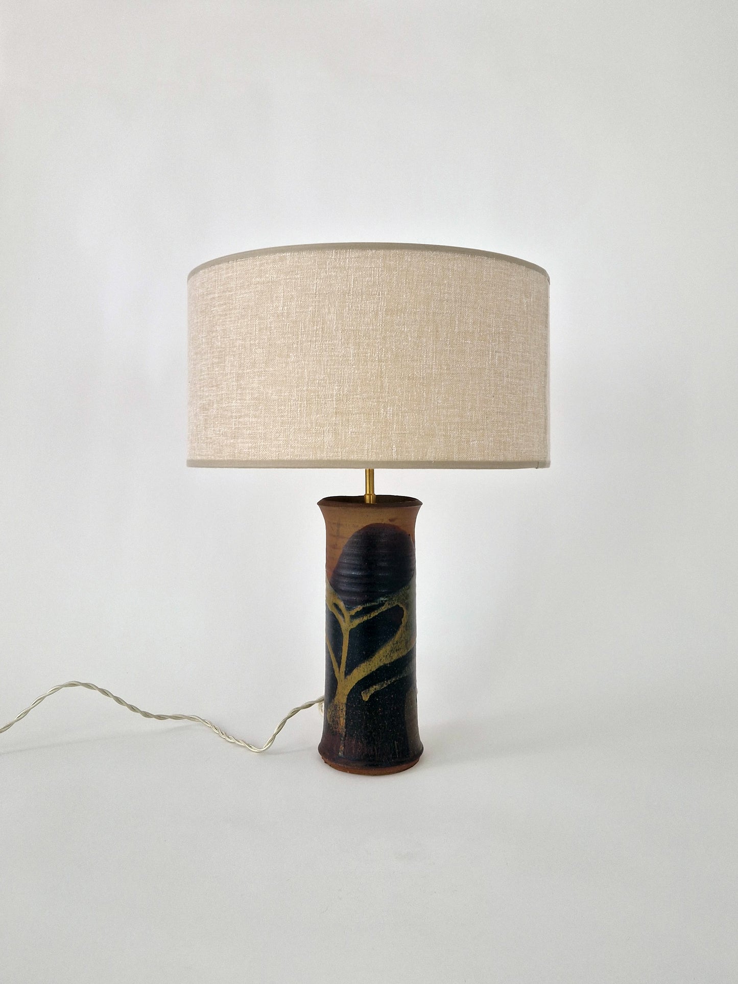 Bernard Gaube - Lampe rouleau en céramique